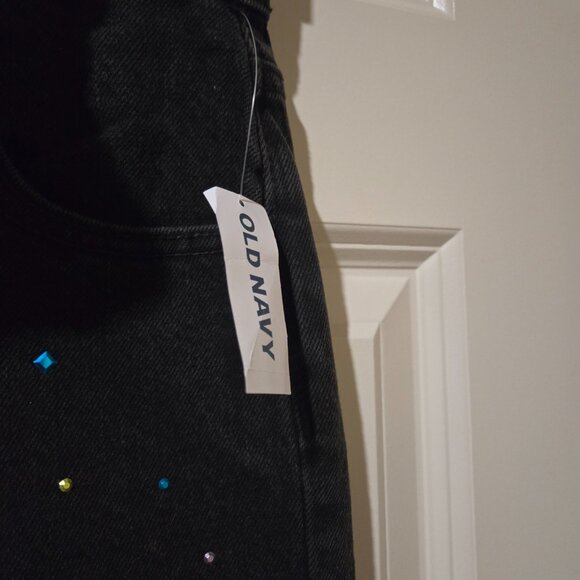 Girl's Old Navy - Brand New Black Denim Jeans - 12 - Picture 4 of 5